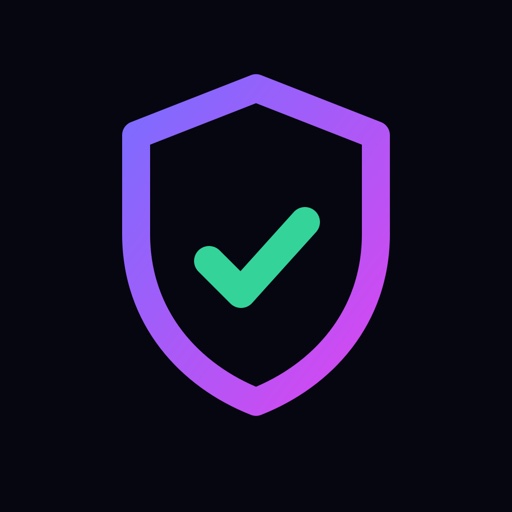 RealPicks app icon — a violet shield with a green check